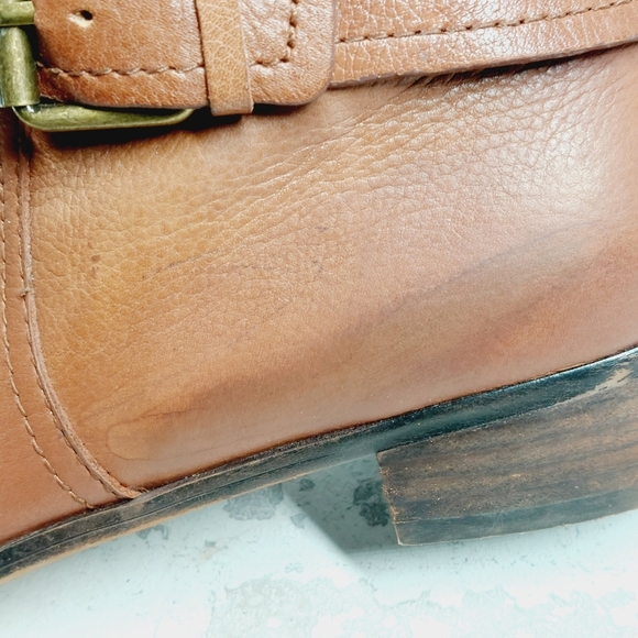 Nine West American Heritage Collection Sassy Fran Cognac Brown Riding Boots I728 - Picture 12 of 16